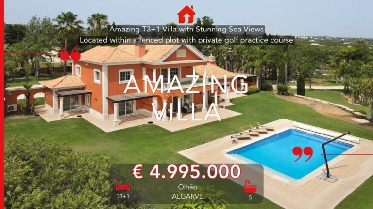 Amazing T3+1 Villa with Practice Golf Course, Private Horse Stables & School & More – Olhão, algarve