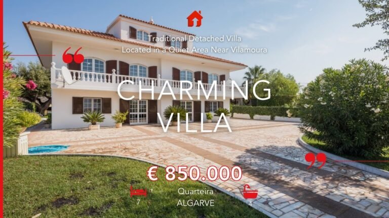 Charming 5+2 bedroom villa close to the GOLF and the BEACH – Quarteira, Algarve, PORTUGAL