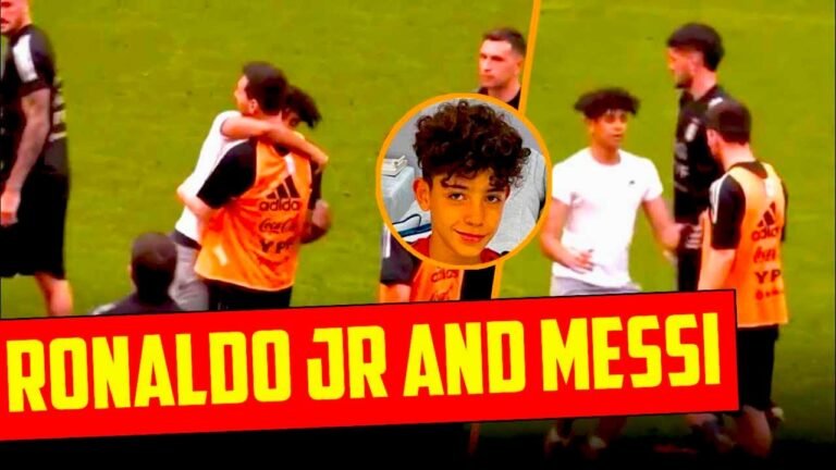 Cristiano Ronaldo Jr Ran On Pitch To Hug Lionel Messi? – All The Truph About This Viral Story!