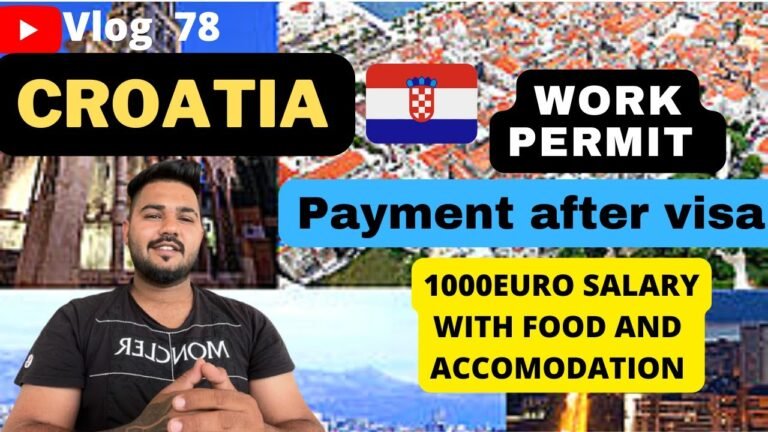 Croatia work permit | Croatia work permit visa from India | Croatia work visa 2022 | 🇭🇷