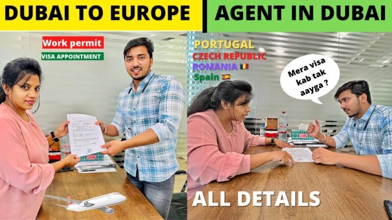 DUBAI TO EUROPE | Agent in dubai | My work permit of Czech republic | @RD Vlogs