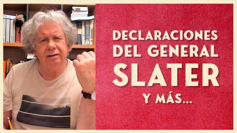 Declaraciones del General Slater | E887