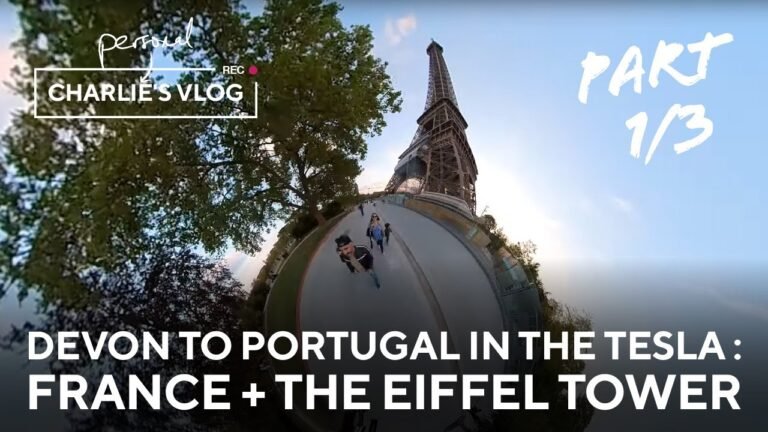 Devon to Portugal in the Tesla – Day 1: Seeing the Eiffel Tower