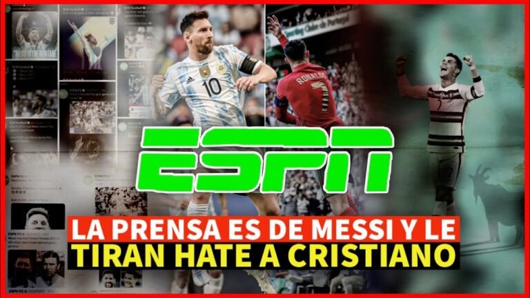 🤬 ESPN , BR FOOTBALL y TYC SPORT NO se ESCONDEN y dan PENA🤯 COMPRADOS por MESSI y HATE A CRISTIANO 🥵