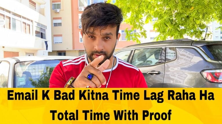 Email K Bad Kitna Time Lag Raha Ha Portugal immigration paper total time