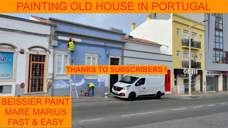 HOW TO Paint old house in Portugal ,5K Video HOW TO Paint old house in Portugal ,5K Video