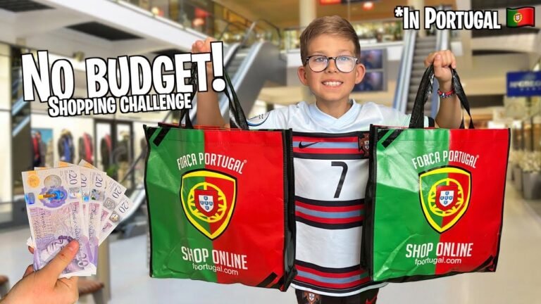 NO BUDGET SHOPPING CHALLENGE!!  *IN PORTUGAL 🇵🇹