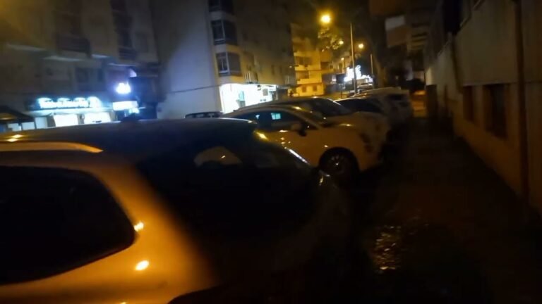 Night Street View Near To My House Queluz Portugal. Night Street View Vlog. Rashid Europe Travel