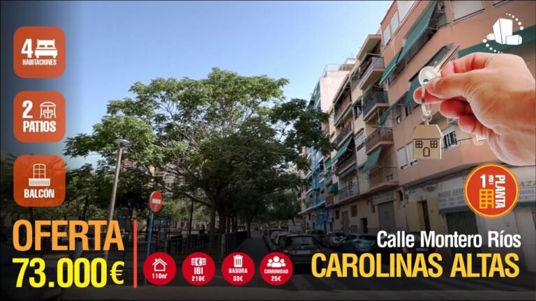 ☀️OFERTA/Alicante💰73.000€⭐️Carolinas Altas⭐️