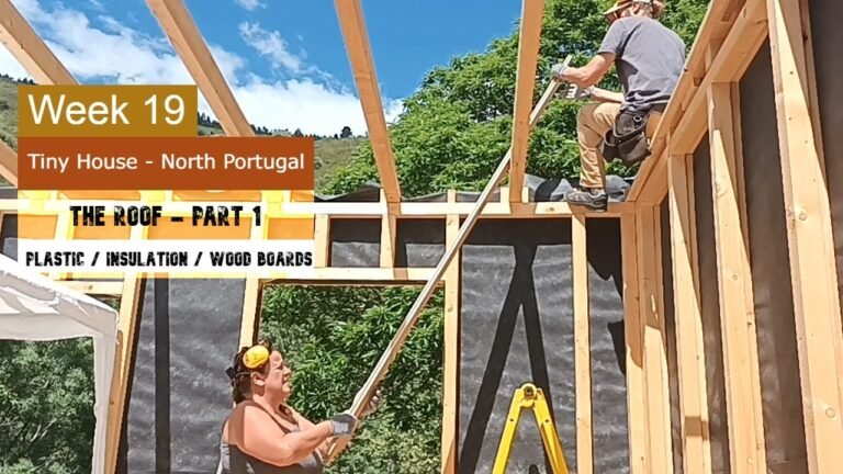 Our Dream Tiny house VENTILATED ROOF – part 1 – DIY Project North Portugal 🧔‍❤👩  🏠🔨🌞🇵🇹