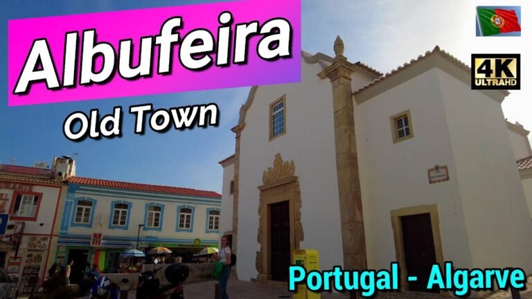 PORTUGAL ,Algarve, ALBUFEIRA Old Town, Shops, bars, town square, churches