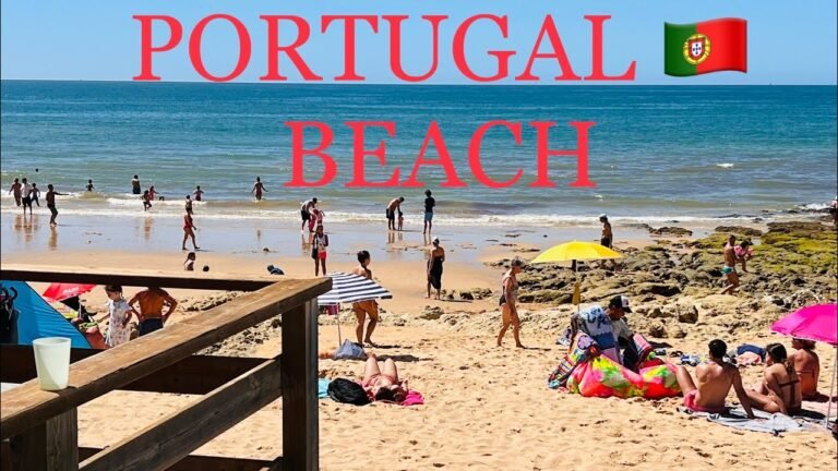 PORTUGAL BEACH | ALBUFERIA walking tour #travel #2022 #europe #explore #hotweather #algarve