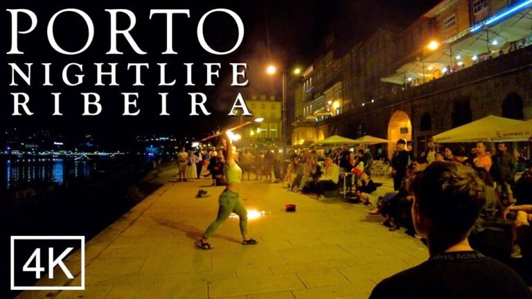 Porto nightlife 2022: Porto RIBEIRA Portugal 4K Porto night walk