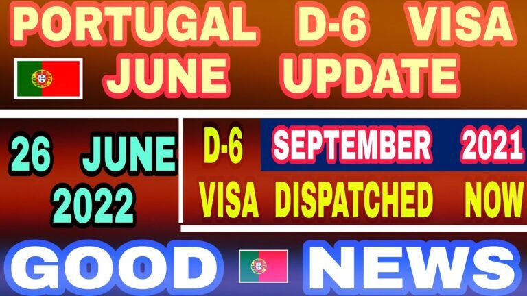 Portugal D6 Visa Update | Portugal D6 Visa Dispatch | Portugal Visa For Indian | Portugal Visa 2022