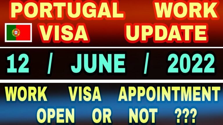 Portugal Work Visa For Indian | Portugal Embassy Delhi | Portugal Visa Appointment | Portugal Update