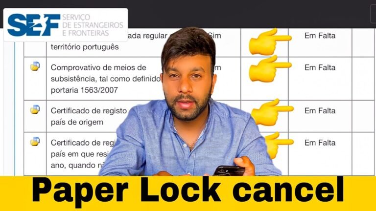 Portugal file lock cancel paper submit kinta kharcha ata ha