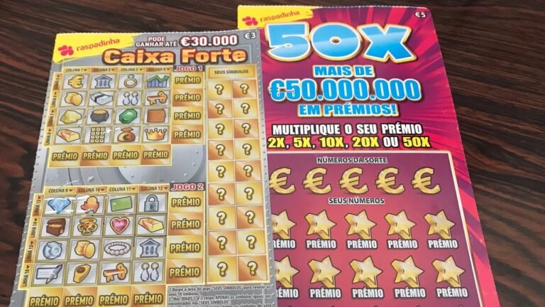 Portugal lottery tickets 50x, caixa forte and mix €2 of tickets.