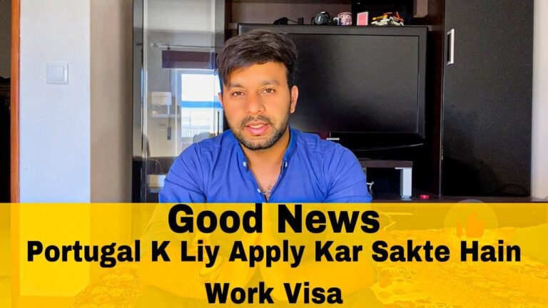 Portugal work Visa 6 month k liy apply kar sakte hain