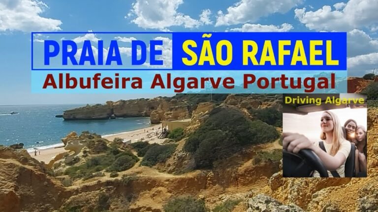 Praia São Rafael (Albufeira – Algarve Portugal) Nice and quiet beach, rock formations 5/2022 HD