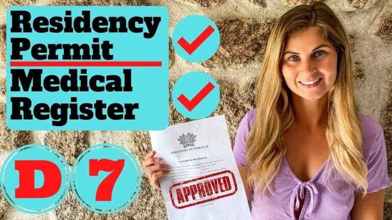 Residency Permit / Medical Registration | How to | D7 Visa Portugal