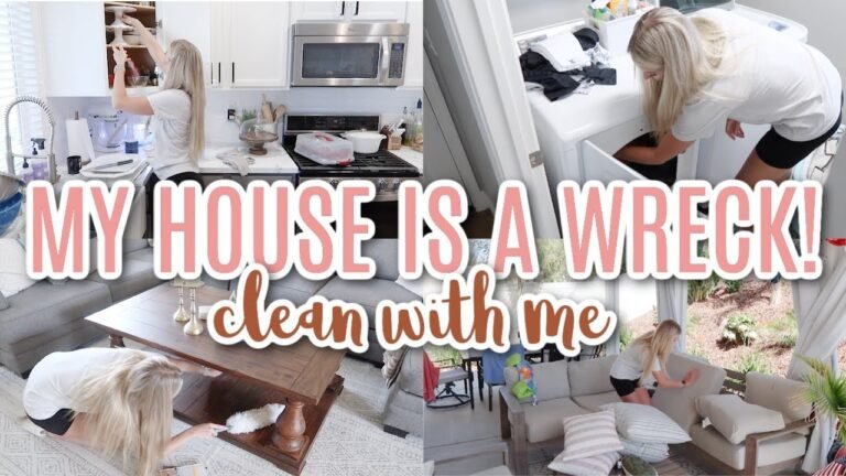 SUPER MESSY HOUSE clean with me // CLEANING MOTIVATION // TYPICALLY KATIE