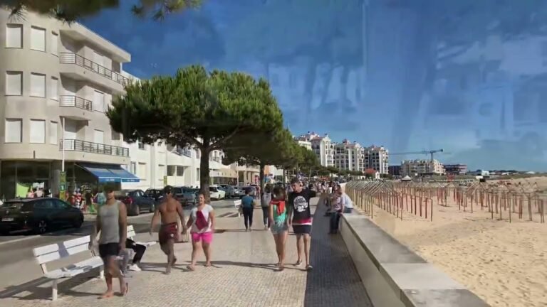 São Martinho do Porto, Portugal, getting ready for summer