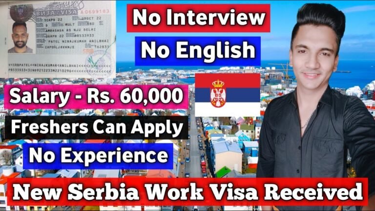 🇷🇸 Serbia Work Visa Received | Serbia Visa Stamping on Passport | Europe | Jobs in Serbia 2022 🇷🇸