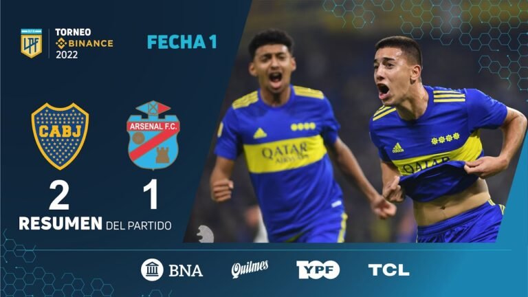 #TorneoBinance | Fecha 1 | resumen de Boca – Arsenal