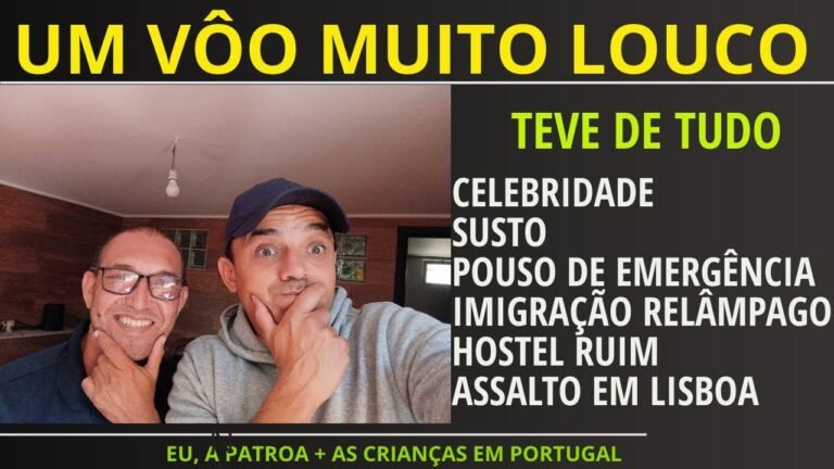 UM VÔO MUITO LOUCO PARA PORTUGAL ✈️🇵🇹