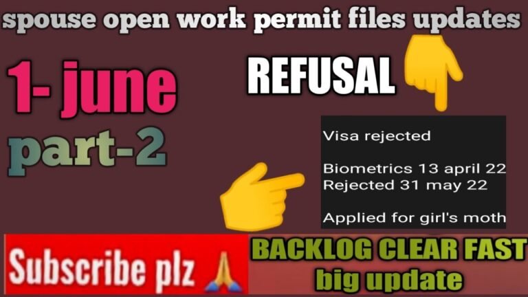 spouse open work permit ppr 1 june latest || new ppr timeline sowp ||new ppr timeline trend