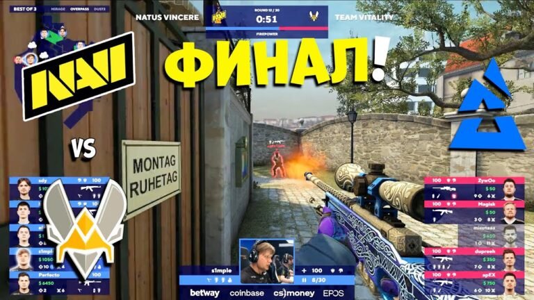 ГРАНД-ФИНАЛ! NaVi vs Vitality – BLAST Premier Spring Final 2022 – ЛУЧШИЕ МОМЕНТЫ CSGO