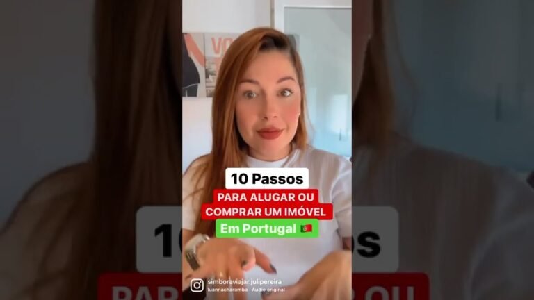 10 Passos para alugar ou comprar imóveis aqui em Portugal! Segue pra mais dicas! 🇵🇹 #shorts