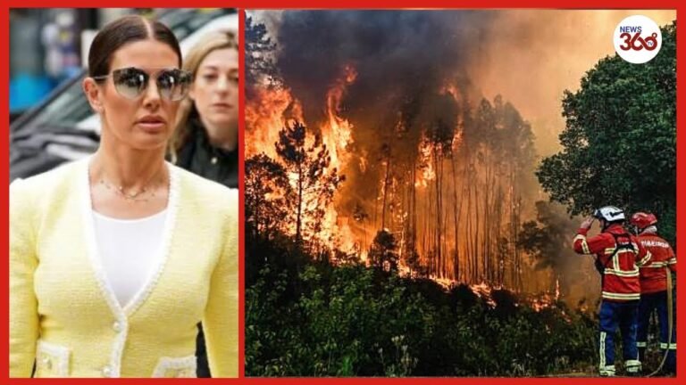 'Terrified' Rebekah Vardy to flee luxury £8m villa as wildfires rip through Portugal