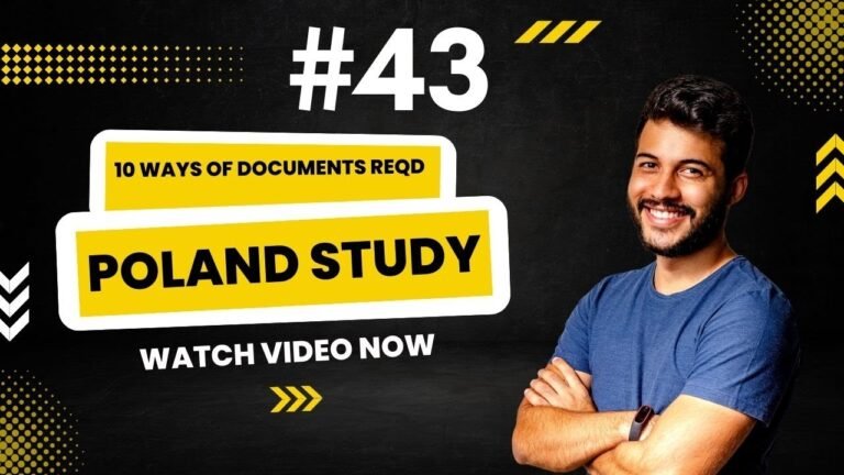 43. 10 Ways of Documents Required to Study in Poland #youtube #study