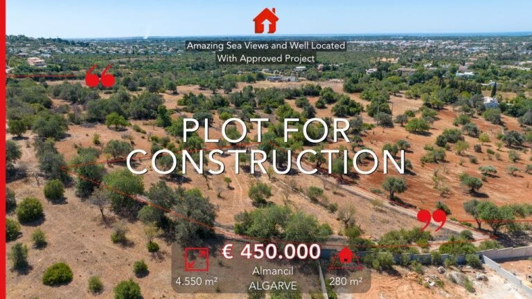 Amazing Plot for Construction with Amazing Sea Views With Approved Project – Almancil, Algarve