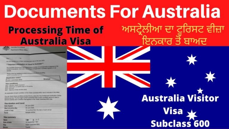 Australia Visa | Documents For Australia Visitor Visa | How To Get Australia Tourist Visa Easily