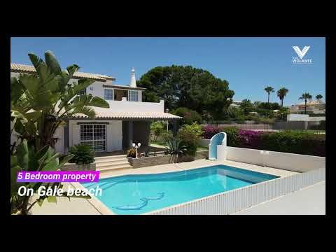 BEACH FRONT PROPERTY IN GALÉ, ALBUFEIRA, 4K, 5 BED WITH POOL