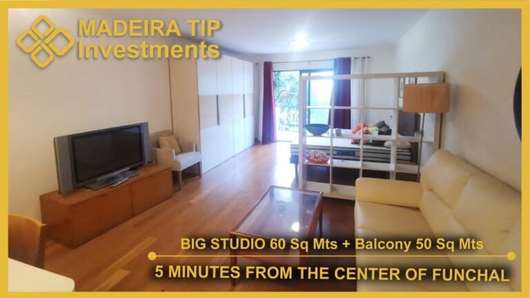 BIG STUDIO 60 Sq Mts + Balcony 50 Sq Mts – 5 MINUTES from the center of FUNCHAL – Madeira – CITADELS