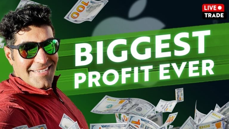 BIGGEST Profit EVER Trading AAPL and AMAZN Earnings