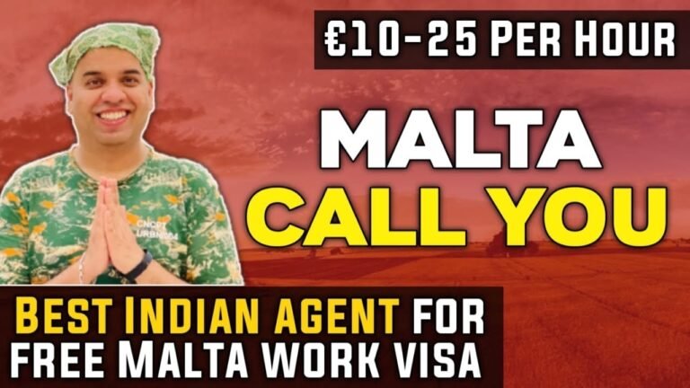 Best Agent for Free Malta Work Visa & Jobs for Indian, Pakistani, Bangladeshi & Nepal