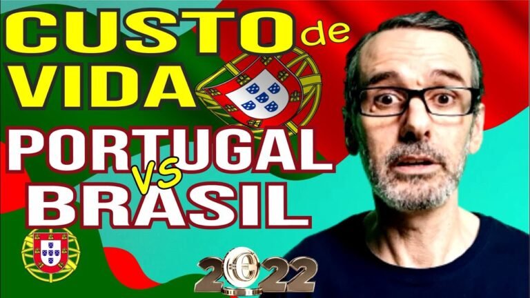 CUSTO de VIDA 💲 BRASIL x PORTUGAL