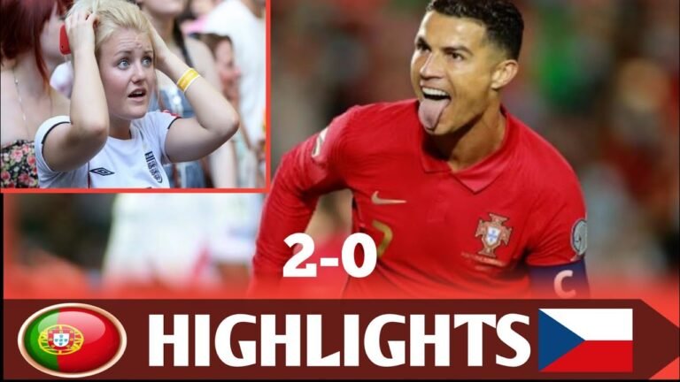Czech vs Portugal  Amazing Maths Ronaldo Outstanding Highlights #ronaldo #football #highlights
