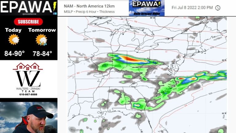 Daily forecast video for Wednesday July 6th, 2022