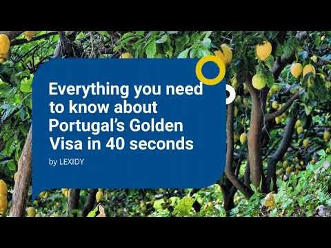 Everything you need to know about Portuguese Golden Visa in 40 seconds