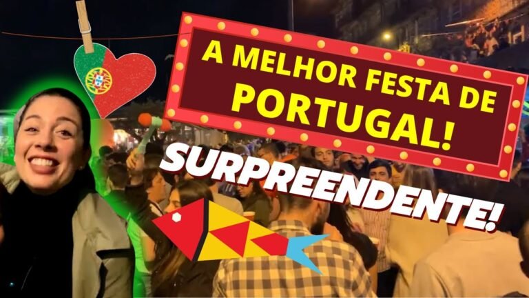 FOMOS NA MELHOR FESTA DE PORTUGAL | Festa de São João no Porto Portugal | Festa Junina em Portugal