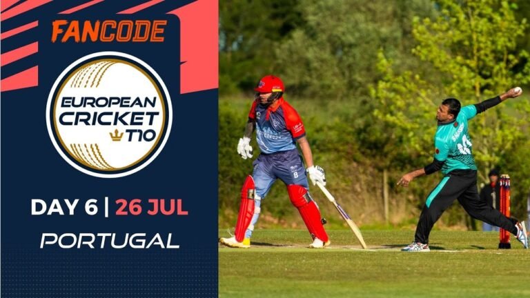 🔴 FanCode European Cricket T10 Portugal, 2022 | Night 6 | T10 Live Cricket