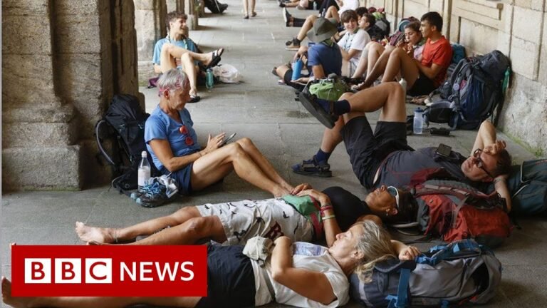 First ever red extreme heat warning issued in UK as Europe hit by heatwave  – BBC News