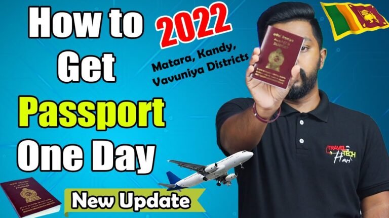 How to Get Sri Lankan Passport | One Day service 3 Districts | New Updates | Tamil Travel Tech Hari