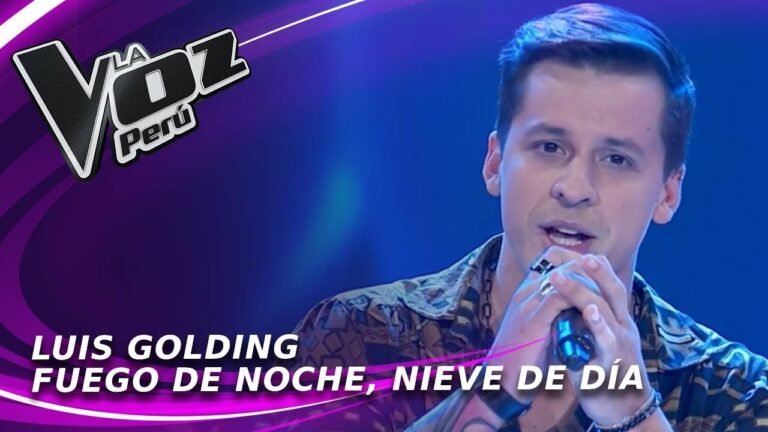 Luis Golding – Fuego de noche, nieve de día | Audiciones a ciegas | Temporada 2022 | La Voz Perú