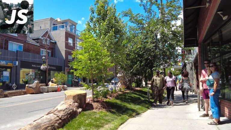 Mini Parks on the Street in Cabbagetown! | Toronto Walk (July 2022)